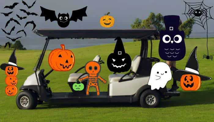 Bats Halloween Golf carts decoration