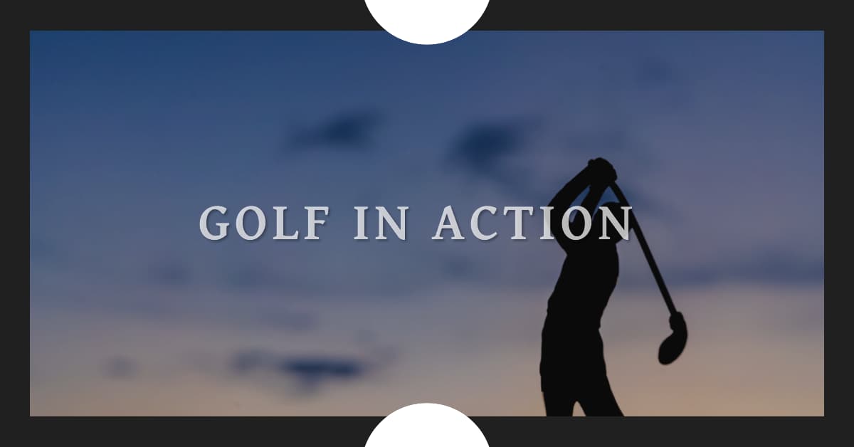 golf in action think golfer