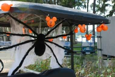 Spiders Halloween Golf carts decoration
